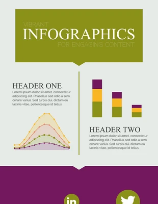 Free  Template: Infographie vibrante