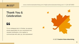 Celebrating Autumn Birthday Presentation - Pagina 3