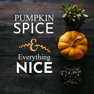 premium  Template: Pumpkin Spice Thanksgiving 