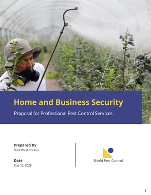 Free  Template: Pest Control Services Proposals