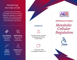 premium Template: Research Brochure Template