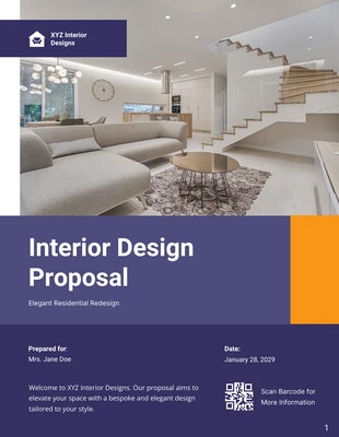 premium  Template: Interior Design Proposals