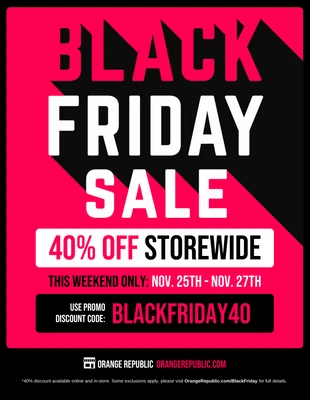Free  Template: Black Friday Flyer