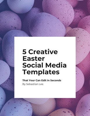 Free  Template: Creative Easter Pinterest Post