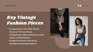 Taupe Fashion Vintage Presentation - Pagina 4