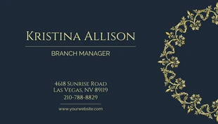 Simple Luxurious Jewelry Business Card - page 2