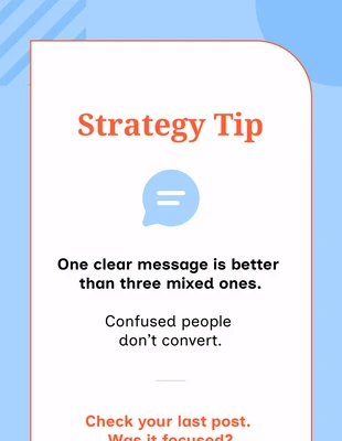 Free  Template: Modello per storie di Instagram con consigli in pillole