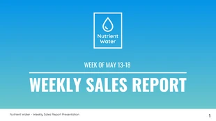 business  Template: Relatório semanal de vendas