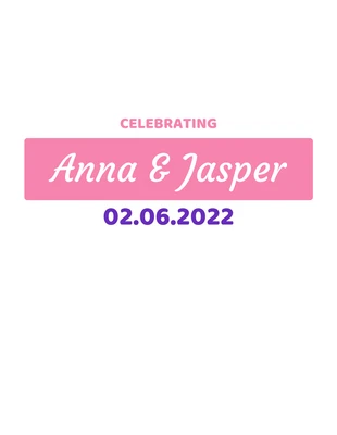 Free  Template: Cute Simple Wedding Snapchat Geofilter