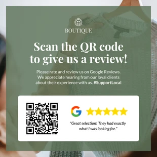 premium  Template: Ask for Google Review Template