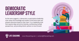 business  Template: Exemple de style de leadership démocratique