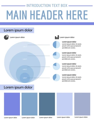 business  Template: Purple Swatch Infographic Template