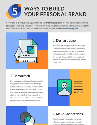 business  Template: 5 Ways to Build Your Personal Brand