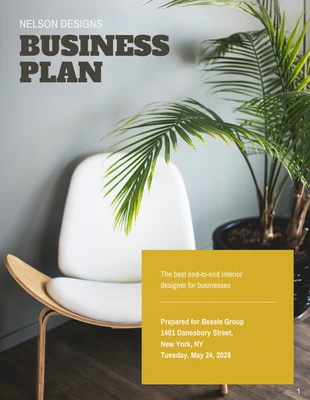Free  Template: Interior Design Business Plan