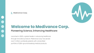 Free  Template: Modern White And Teal Medical Presentation