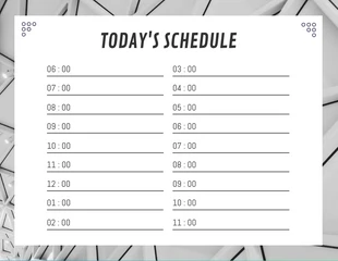 Free  Template: Grey Modern Texture Today's Schedule Template