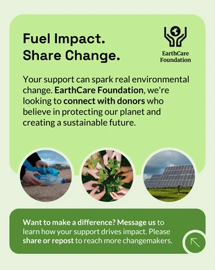 premium accessible Template: Donor Outreach and Amplification LinkedIn Post Template