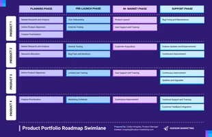 premium  Template: Modern Product Portfolio Roadmap Template