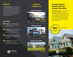 Real Estate Agent Brochure Template - صفحة 2