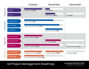 business  Template: Vibrant Project Roadmap Template