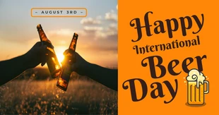 premium  Template: Post Facebook de la Journée de la bière