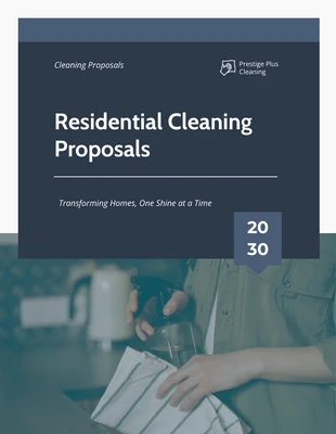 Free  Template: Residential Cleaning Proposals