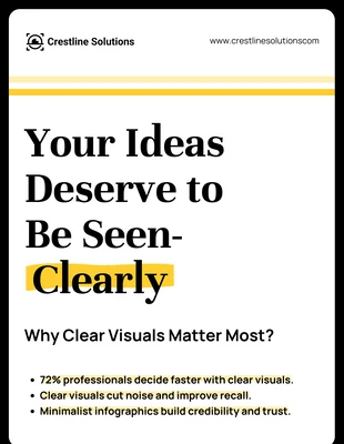 Free  Template: Modello di poster di strategia di marketing minimalista