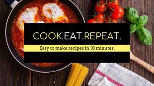 Free  Template: Cooking Blog Banner