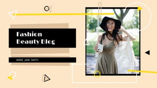 Free  Template: Beige Fashion YouTube Banner