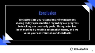 Quarterly Goal Tracker Company Presentation - Seite 4