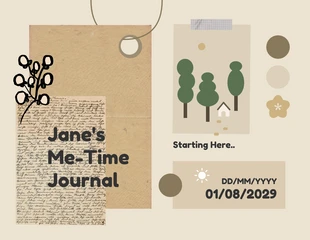 Free  Template: Me-Time Scrapbook Journal