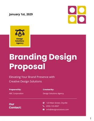 Free  Template: Vorschlag für ein Branding-Design