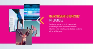 premium  Template: Grafikdesign Trends Mainstream Futuristisch Facebook Post