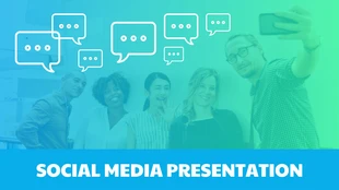 business  Template: Presentación de Gradient en los medios sociales