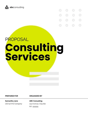 Free  Template: Consulting Proposal