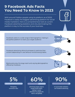 Free  Template: Facebook Marketing Infographic Template