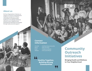 Free  Template: Community Outreach Initiatives Brochure