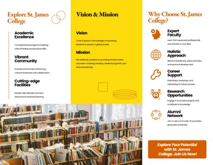 Simple Yellow Orange College Brochure - صفحة 2