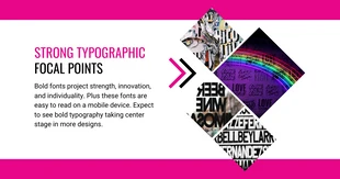 premium  Template: Graphic Design Trends Typography Facebook Post