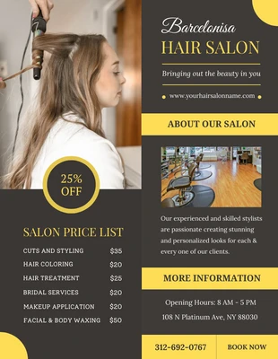 Free  Template: Hair Flyer