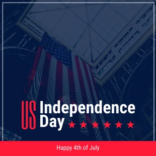 Free  Template: 4th of July Flag Instagram