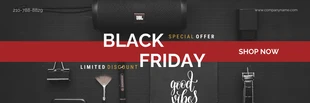 Free  Template: Dark Red Offre spéciale Black Friday