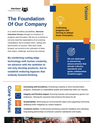premium  Template: Mission and Vision Statement for HR Professionals Infographic