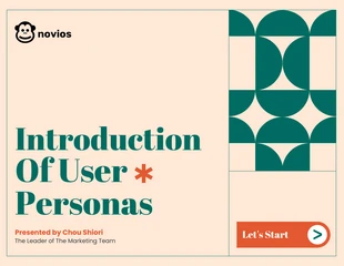 Free  Template: Colorful Geometry User Persona Presentation