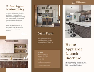 Free  Template: Home Appliance Launch Brochure