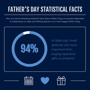 premium  Template: Father's Day Gifts Pie Chart