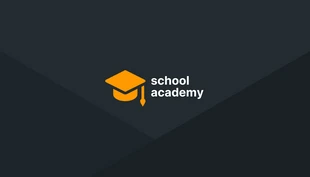 Free  Template: Dunkelgraue minimalistische Lehrer-Visitenkarte