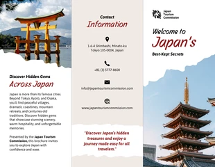 premium Template: Brochure di viaggio del Giappone