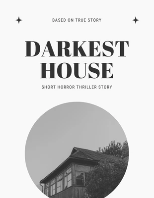Free  Template: Light Grey Minimalist Thriller Book Cover