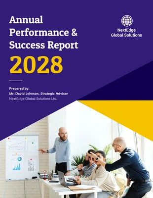 business  Template: Modèle de rapport d'entreprise sur la croissance de l'entreprise